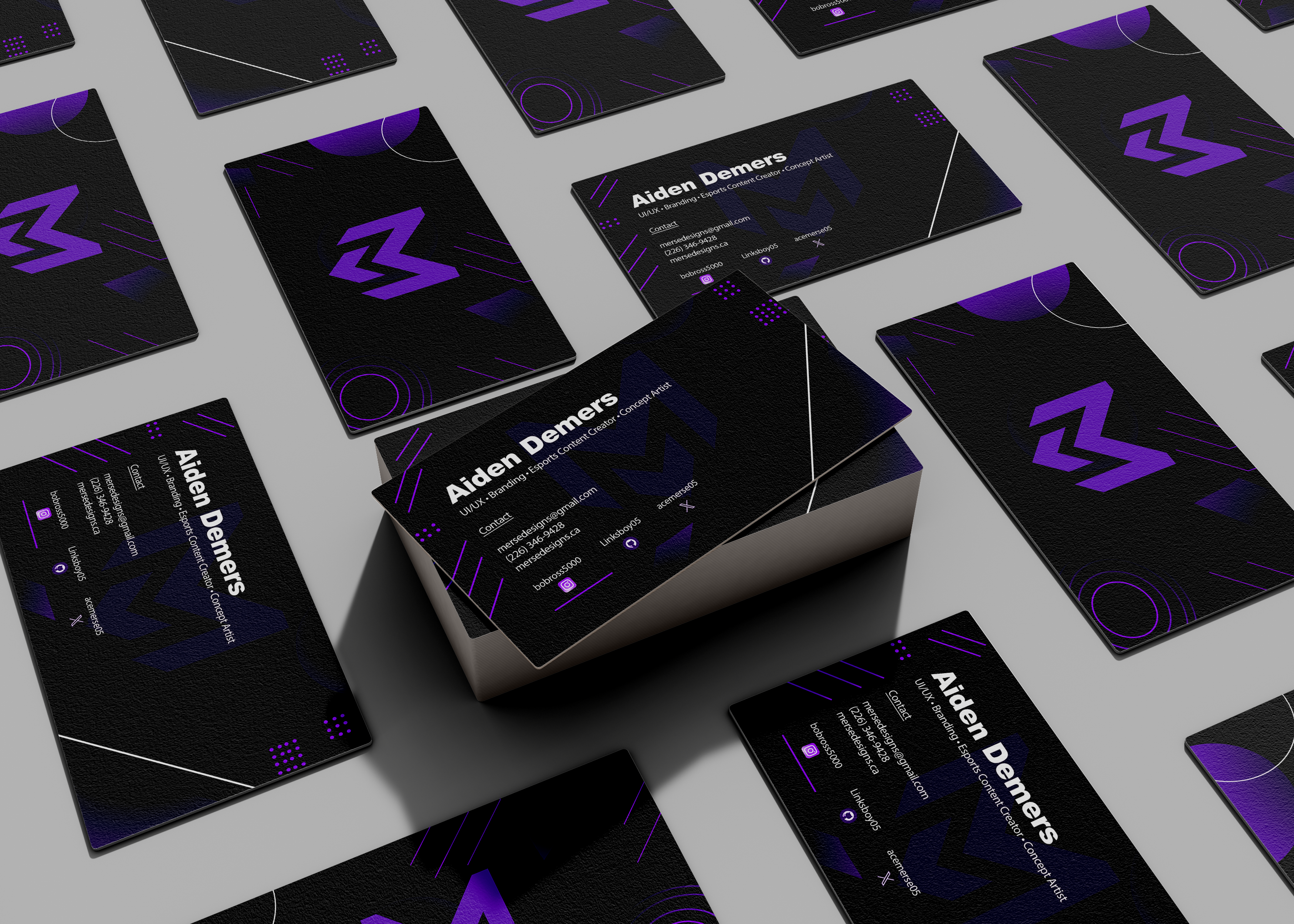 Trading cards mockup preview