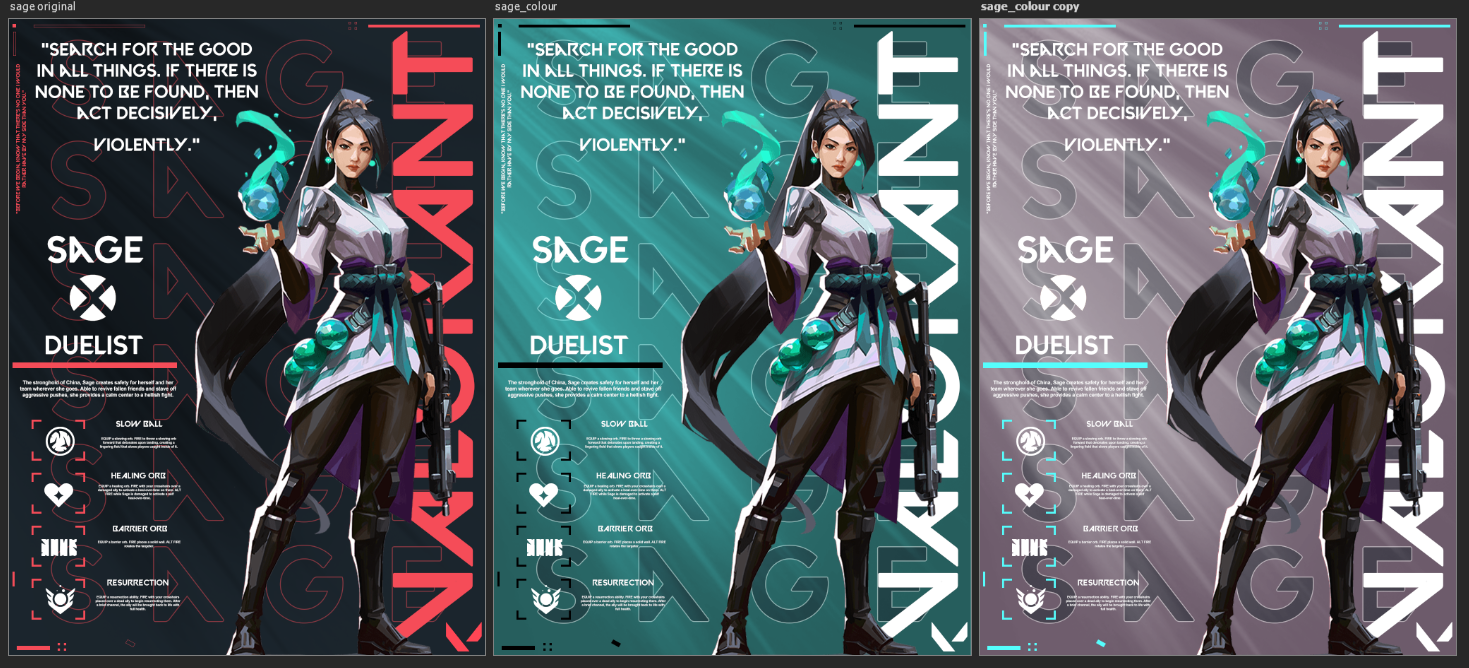 Valorant Sage poster